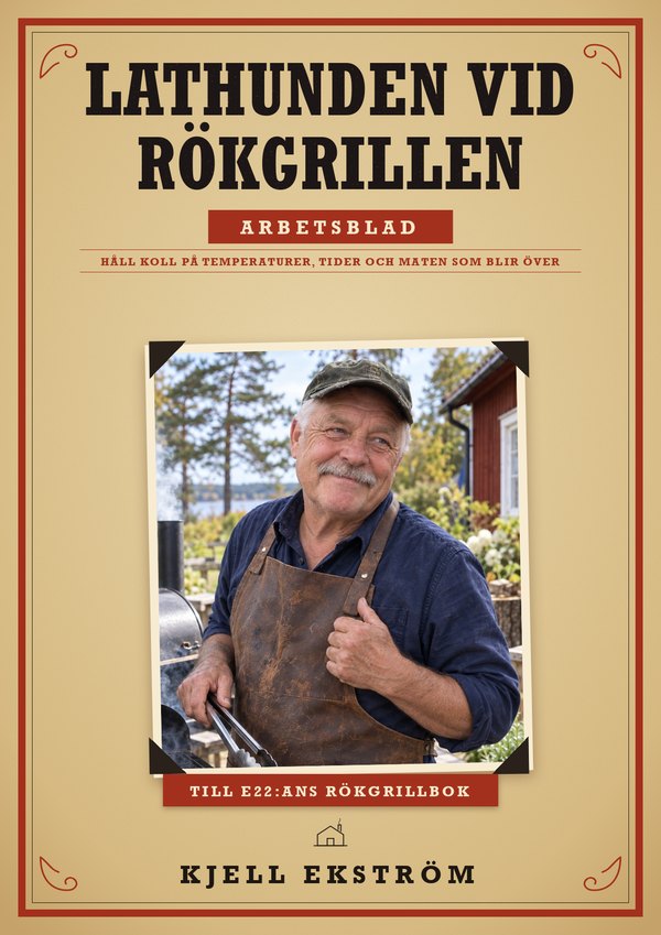 Lathunden vid rökgrillen omslaget till miniboken